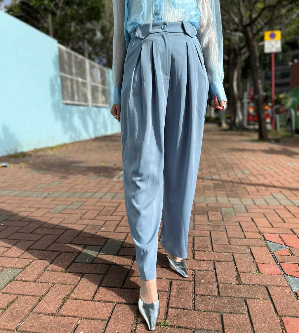 Blue High Waist Pants