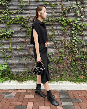 Black Ruffle Skirt