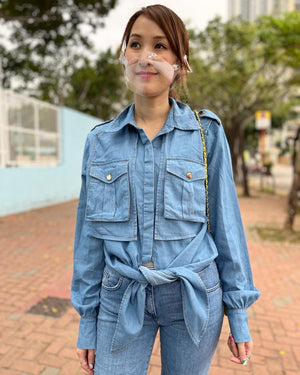 Italy 🇮🇹 Long Denim Top