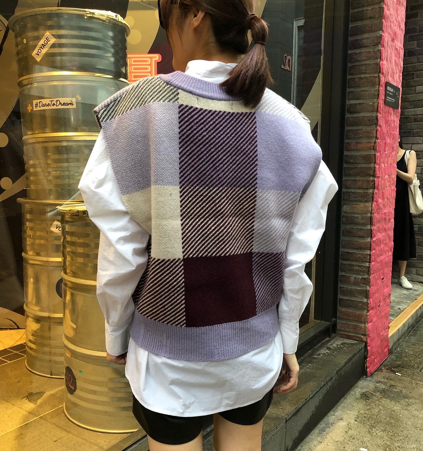 Purple Checkers Vest