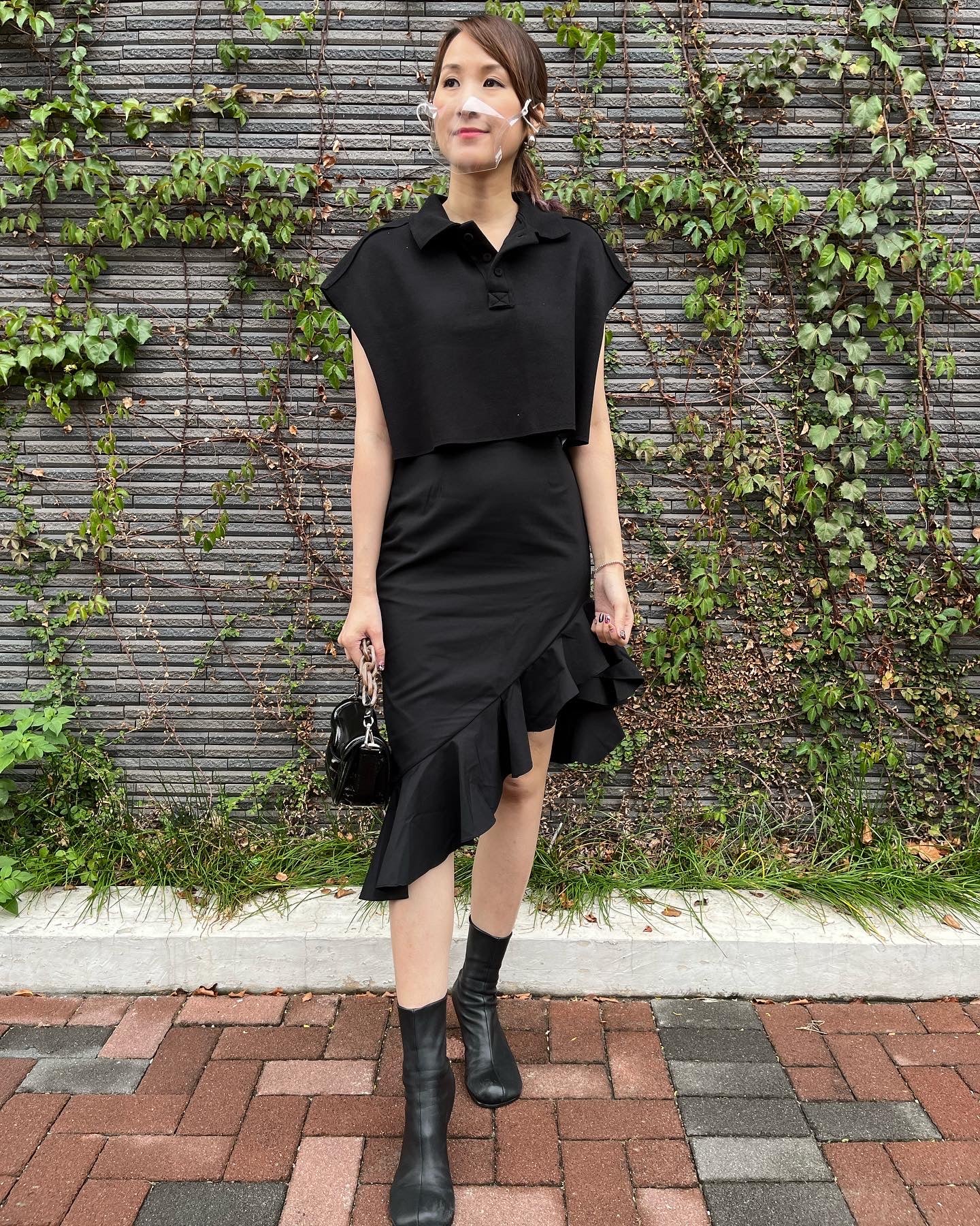 Black Ruffle Skirt