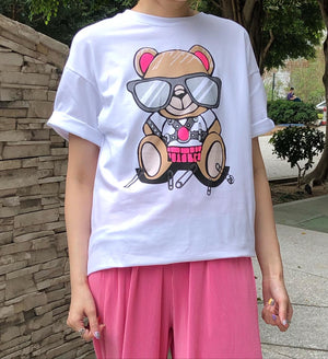 Italy 🇮🇹 Bear with Glasses Tee