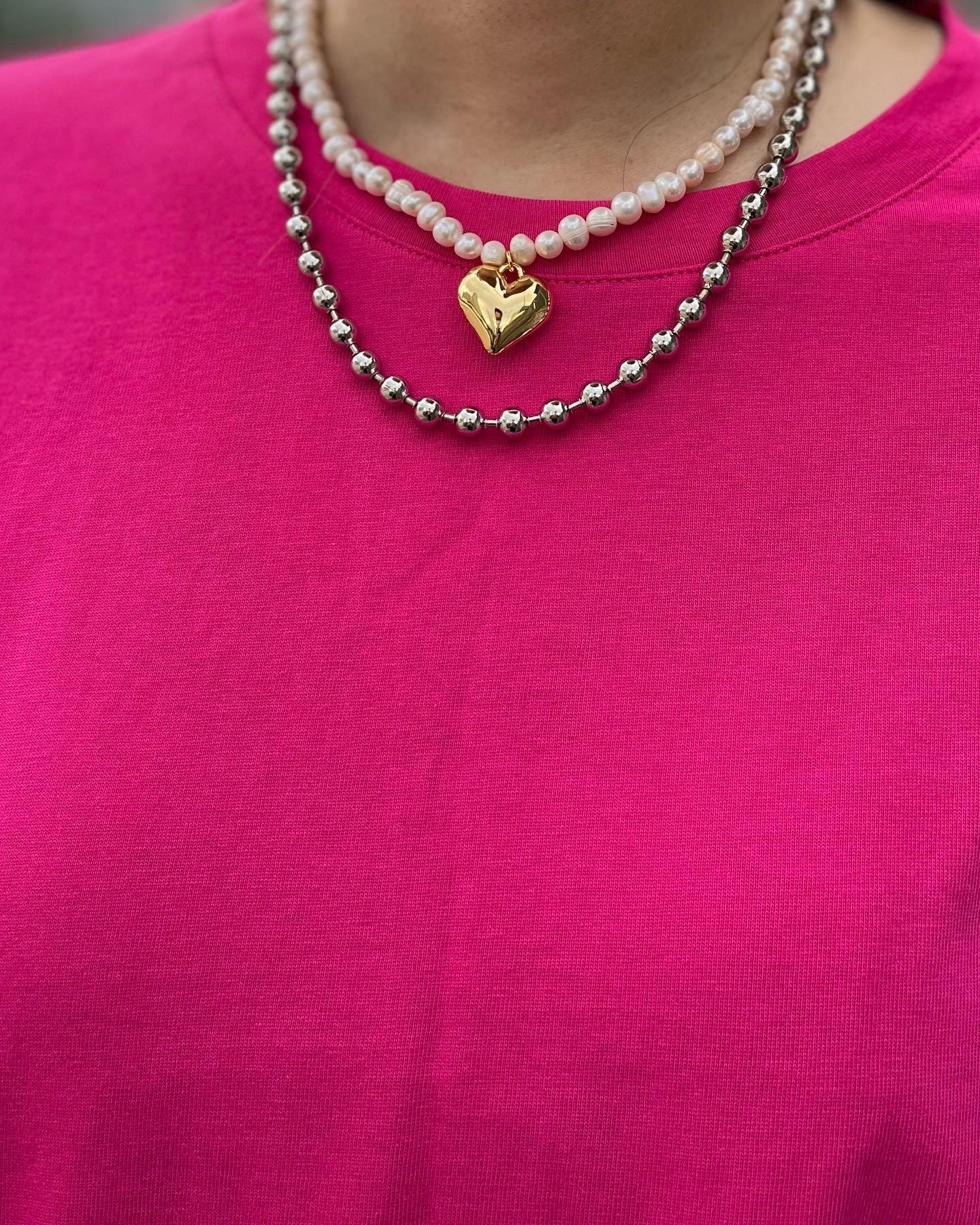 Pearl Heart Necklace