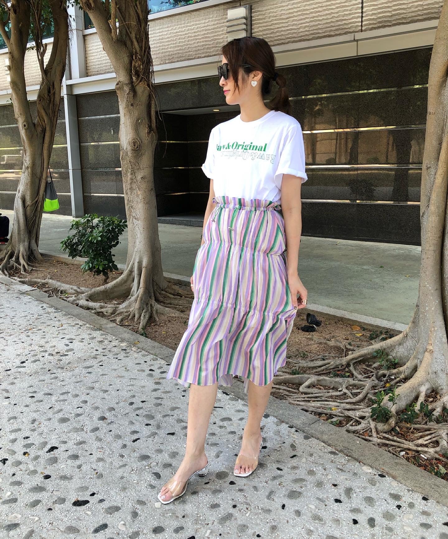 Purple Stripe 2 Ways Skirt