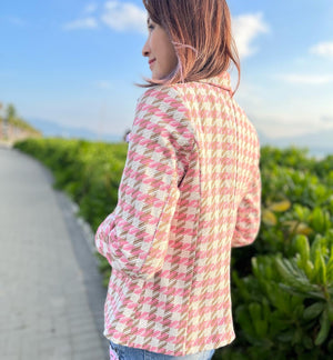 Italy 🇮🇹Pink Checkers Jacket