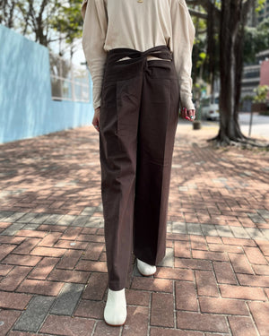 Brown Die-Cut Pants