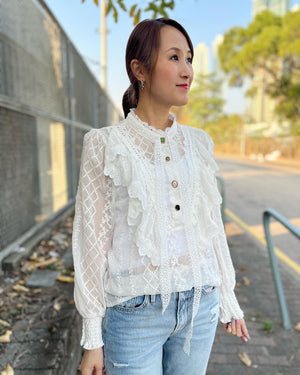 Italy 🇮🇹 Elegant Lace Top