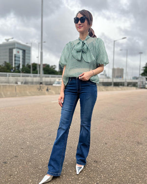 Classic Houndstooth Pattern Top