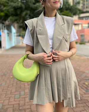 Grey Set Vest and Skirt