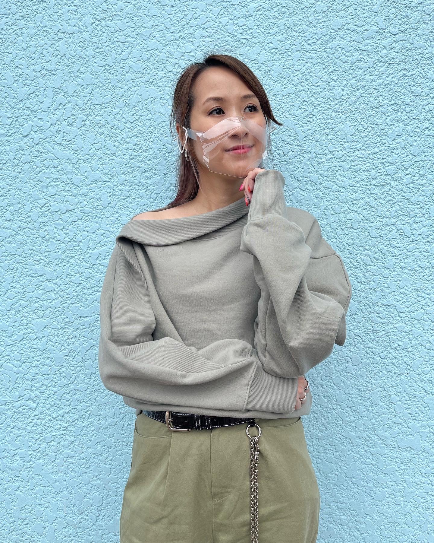 Army Green Off Shoulder Top