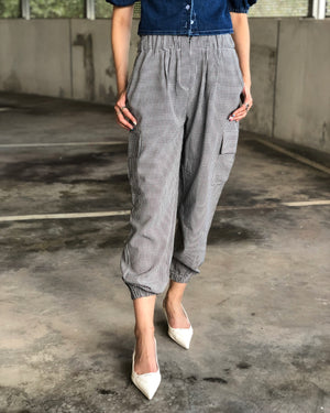 Grey Checker Pants