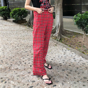 Red Checkers Pant