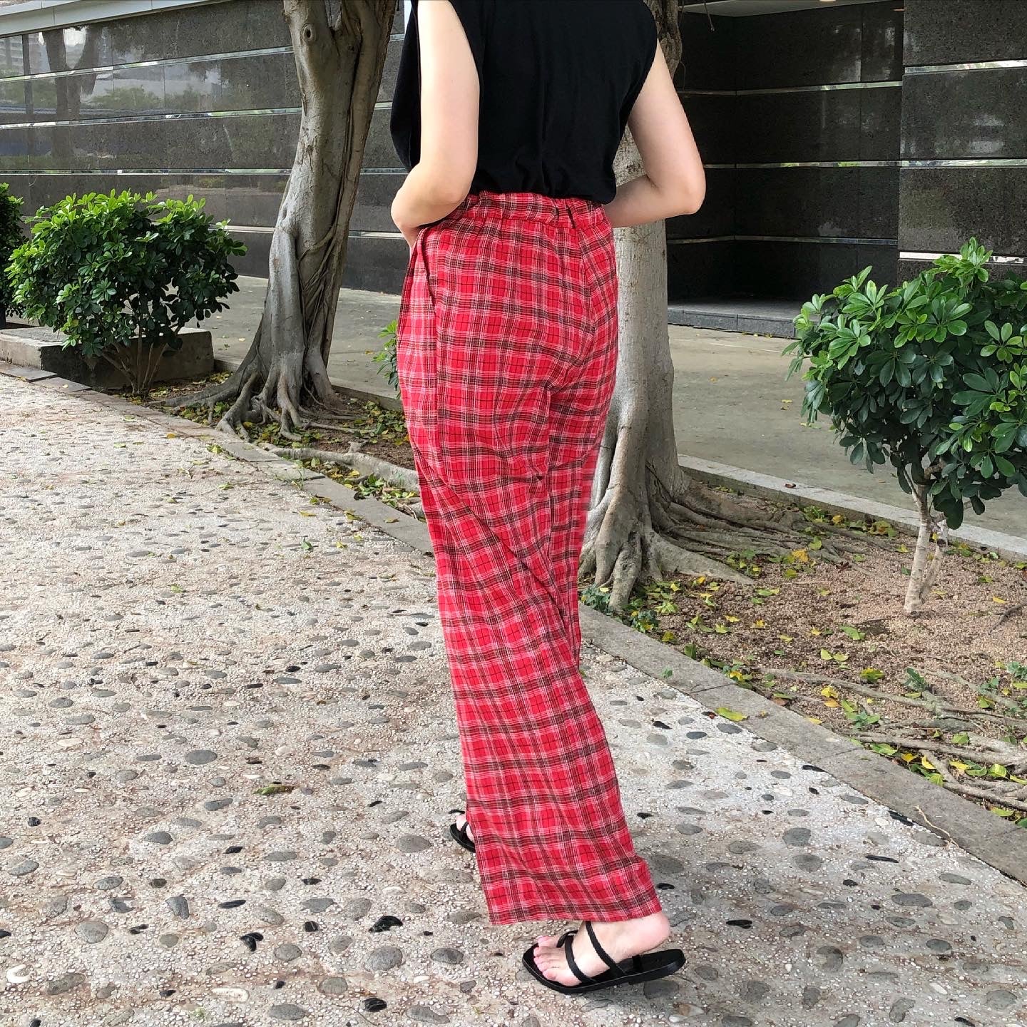 Red Checkers Pant