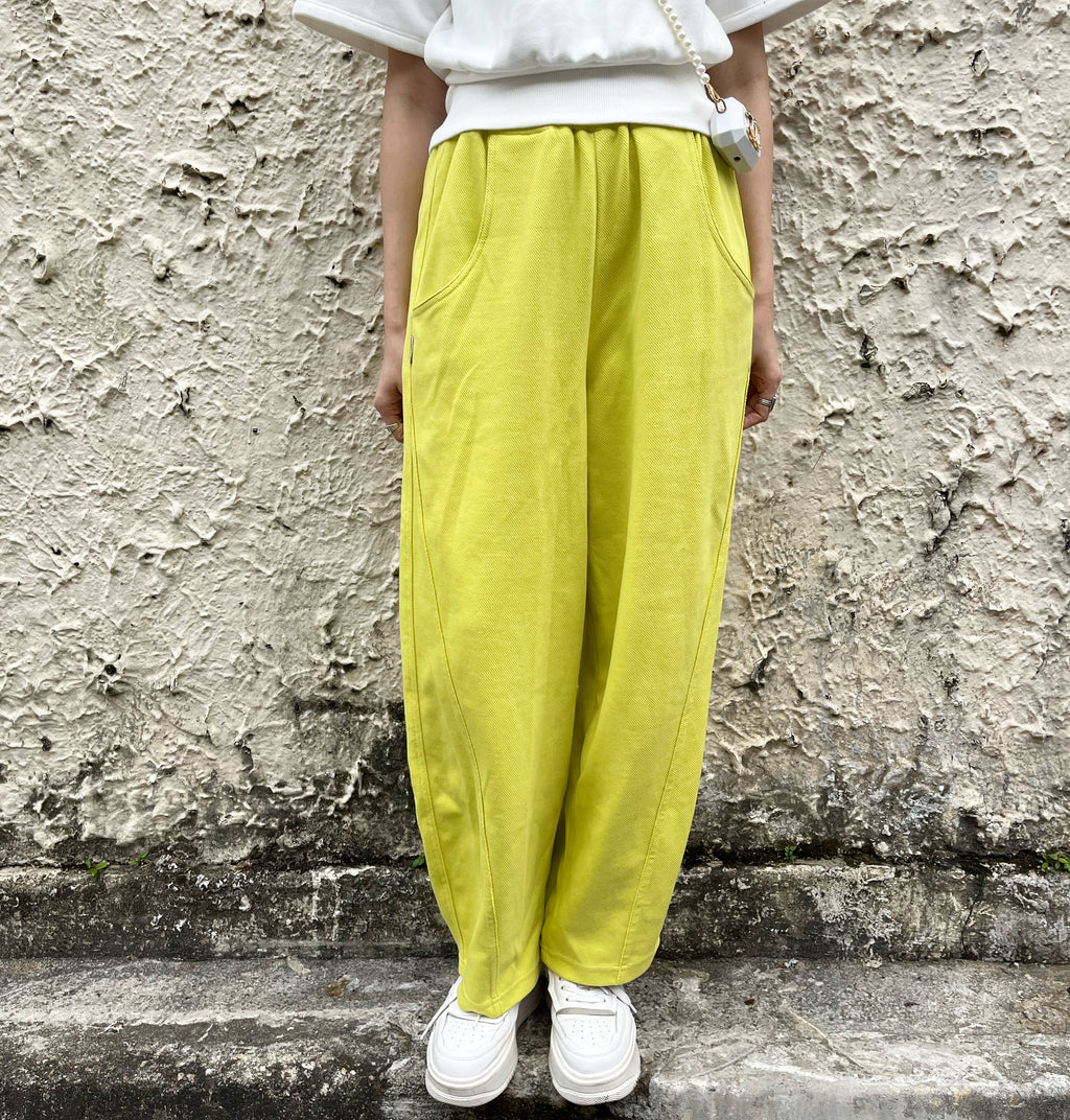 Yellow Loose Cut Pants