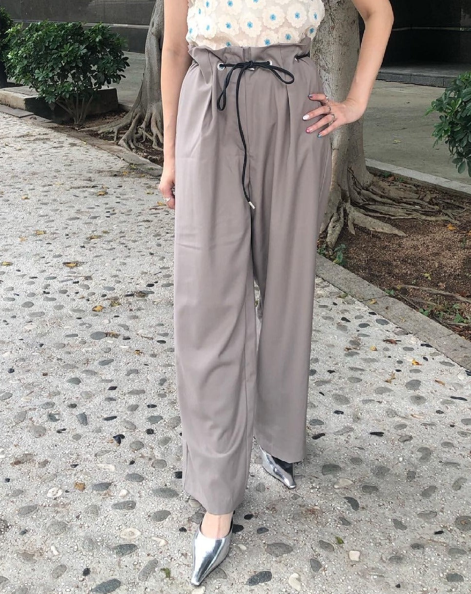 Apricot Belted Pants