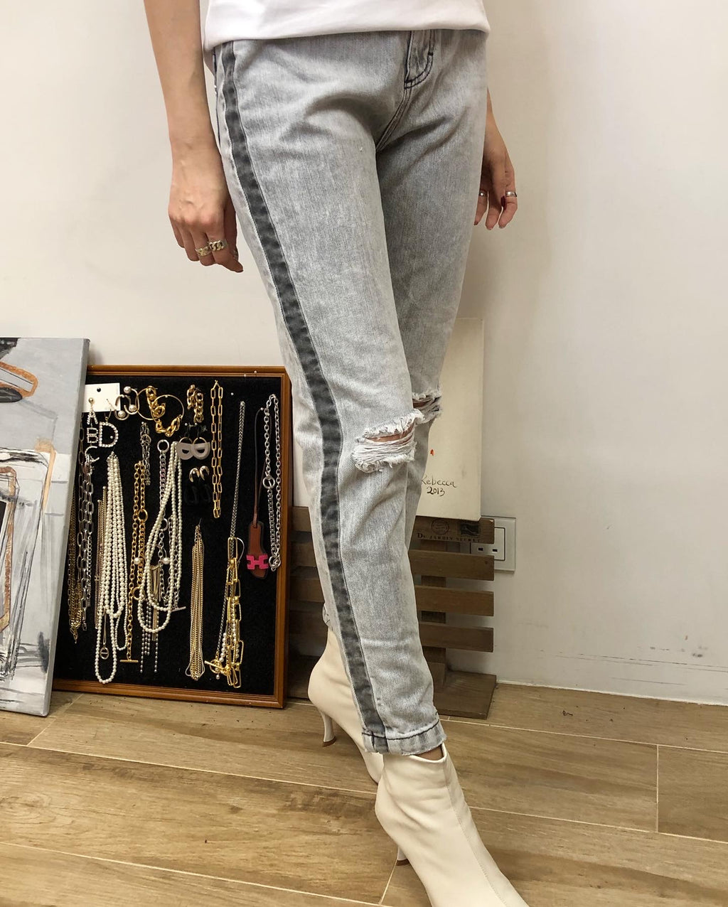 Italy 🇮🇹 Grey Denim Jeans