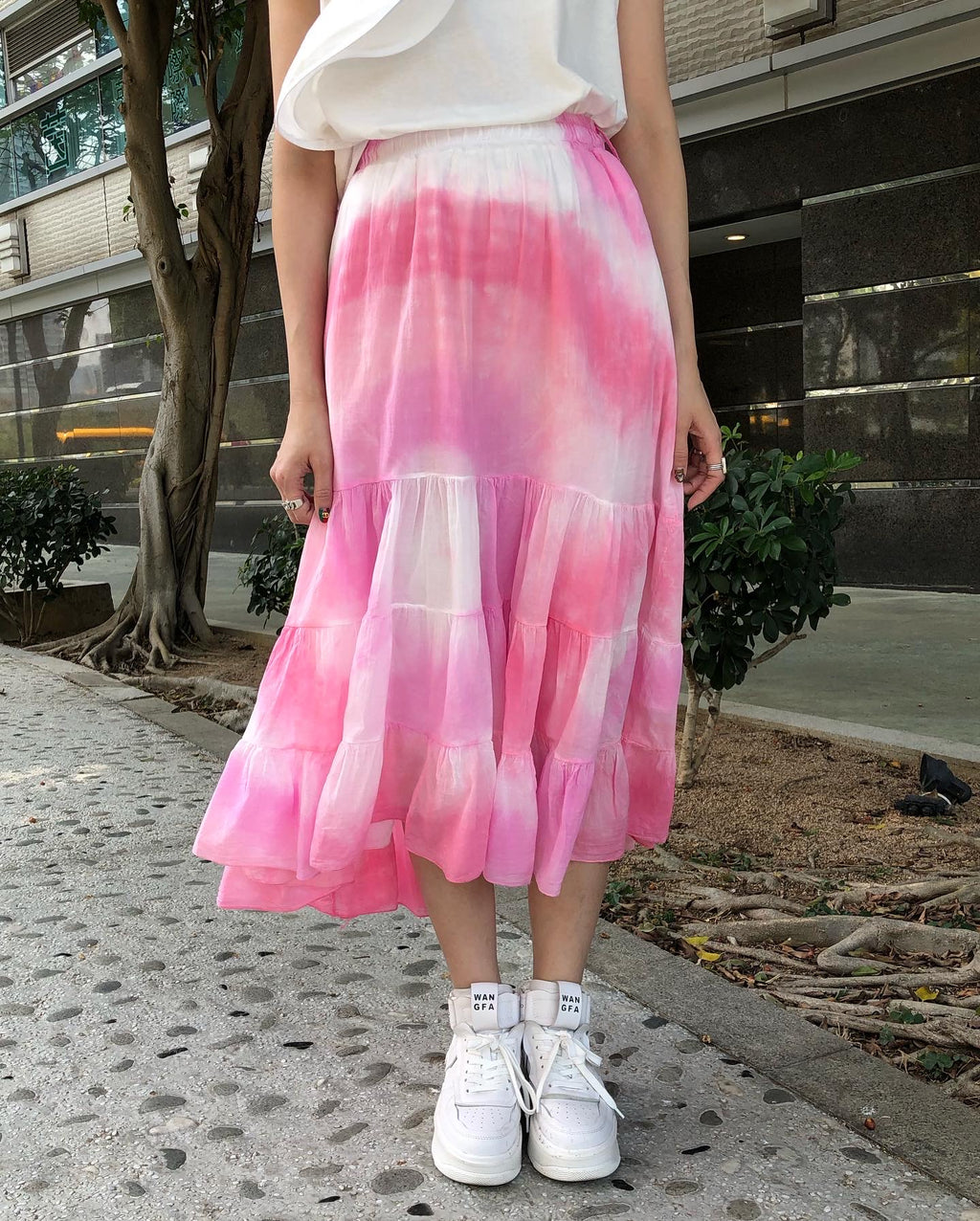 Italy 🇮🇹 Pink Tie-dye Dress