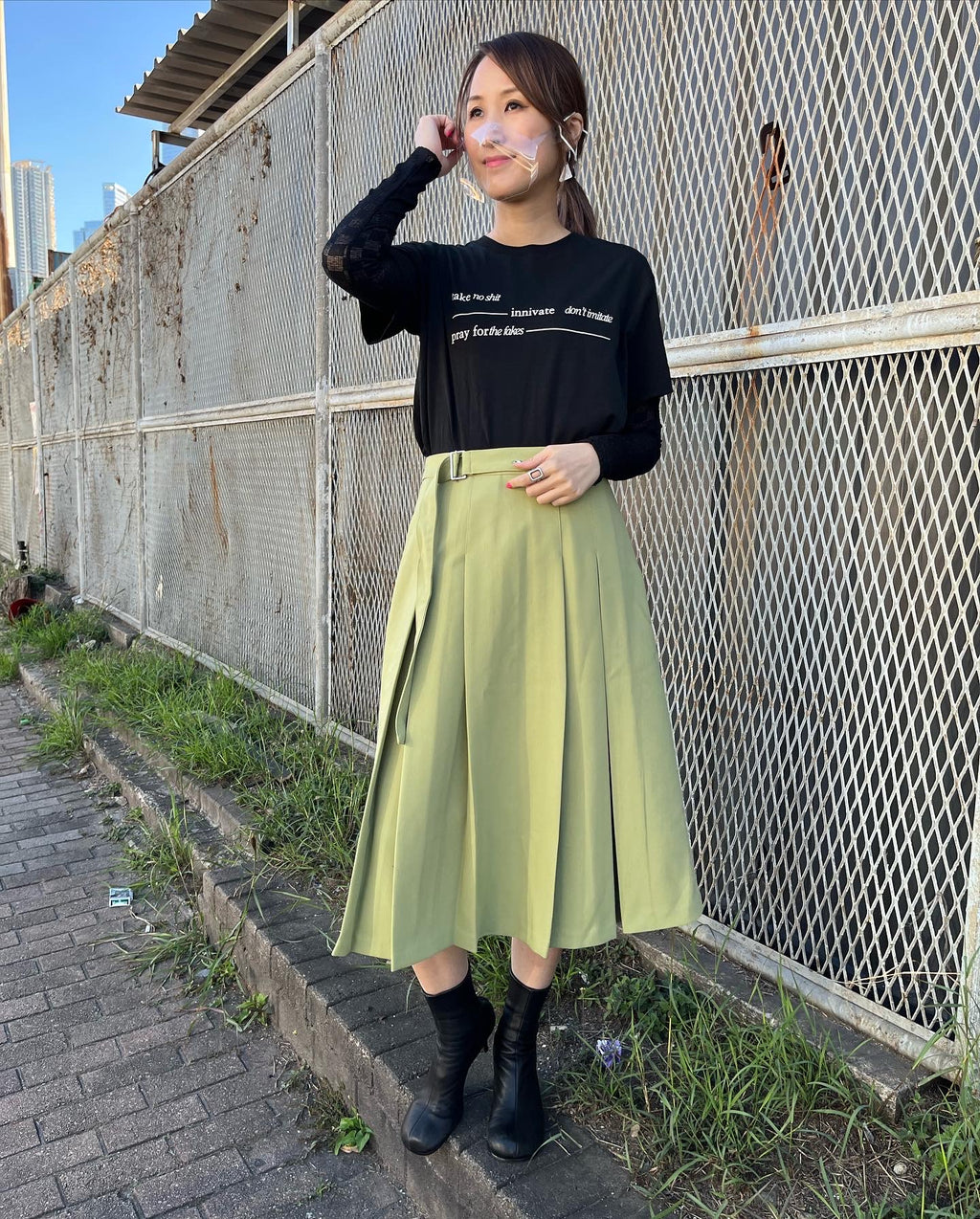 Spring Green Skirt