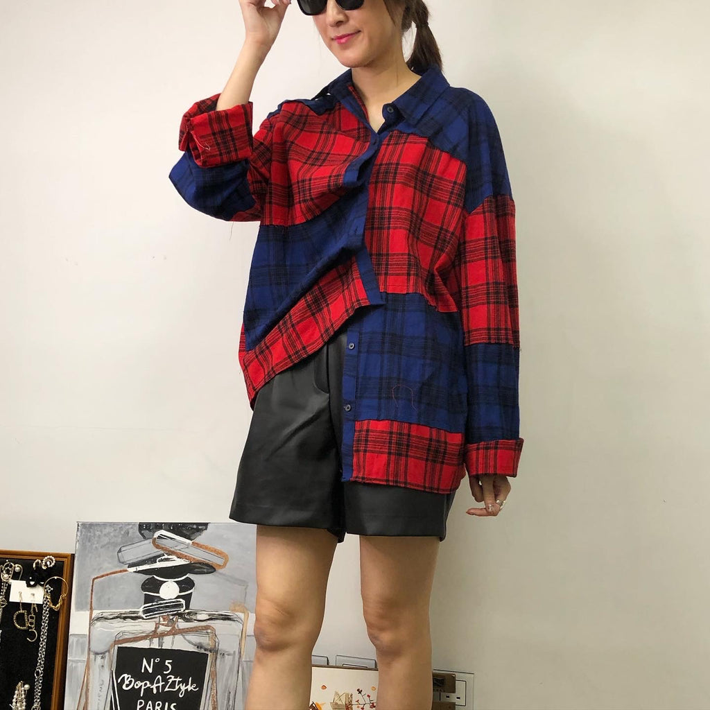 Red Blue Checker Shirt