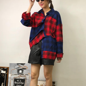 Red Blue Checker Shirt