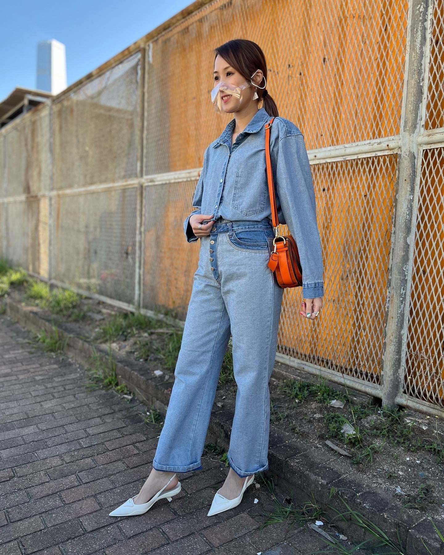 Denim Reversible Top