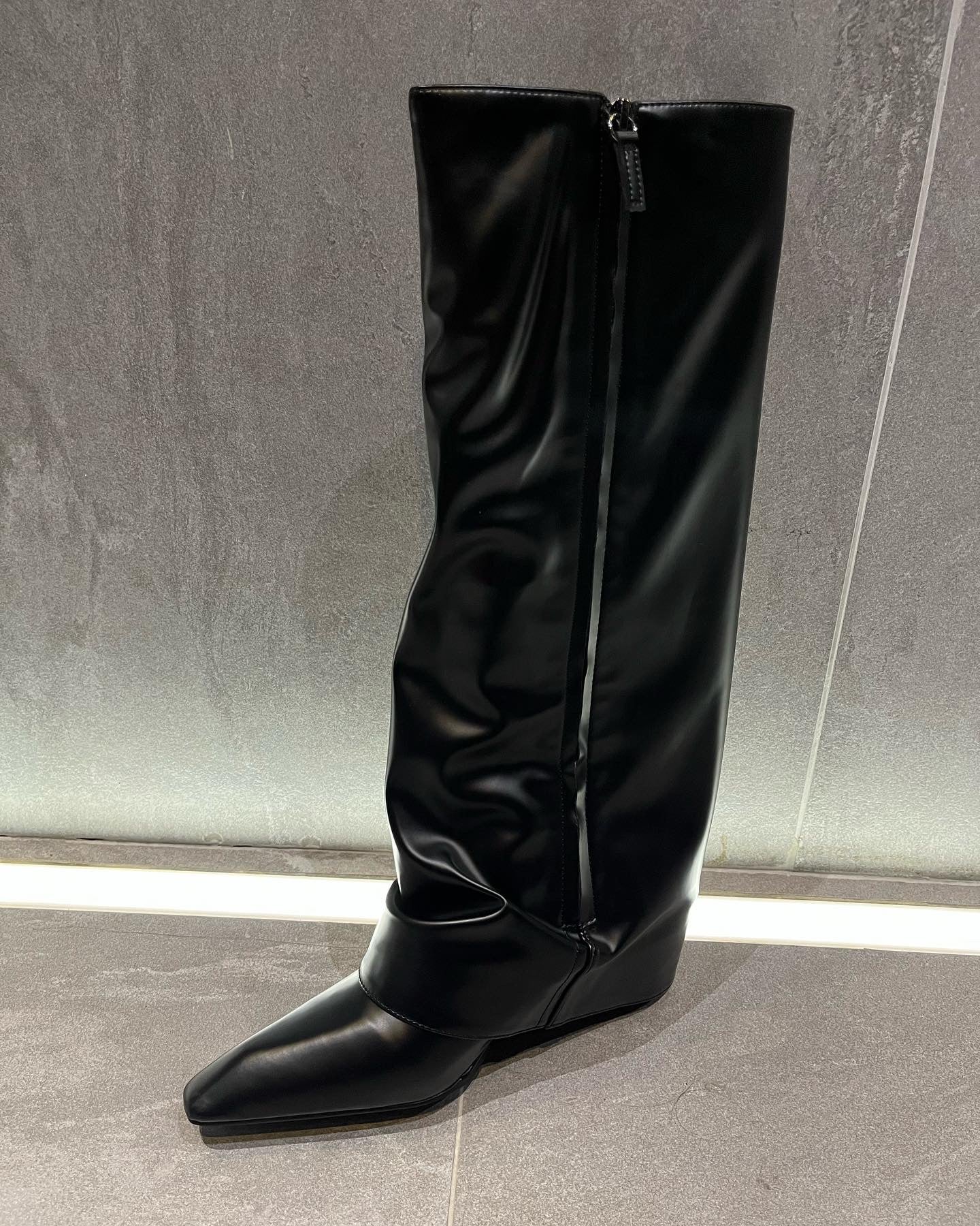 Long Leather Boots