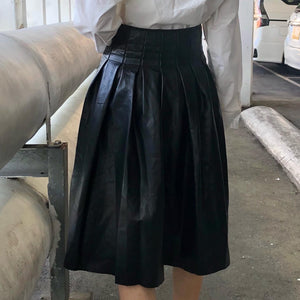 Faux Leather Skirt