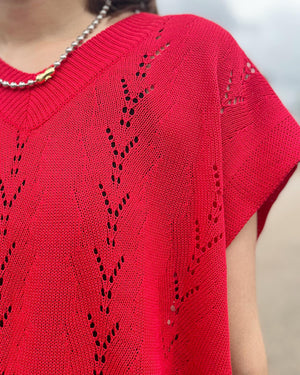 Scarlet Knitted Top