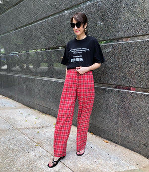 Red Checkers Pant