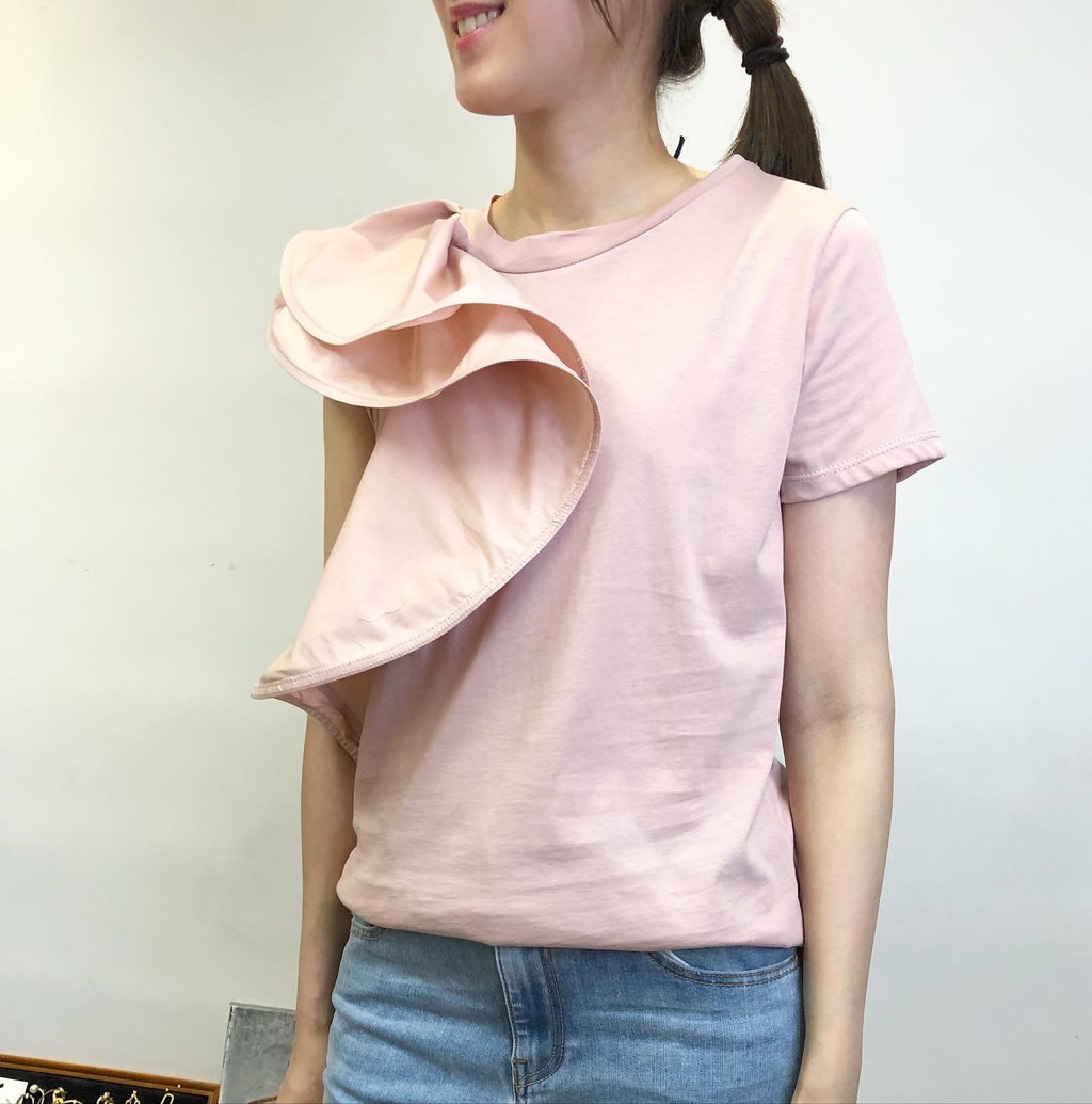 Italy 🇮🇹 Pink Ruffle Top