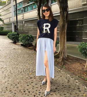 Blue Skirt Pant