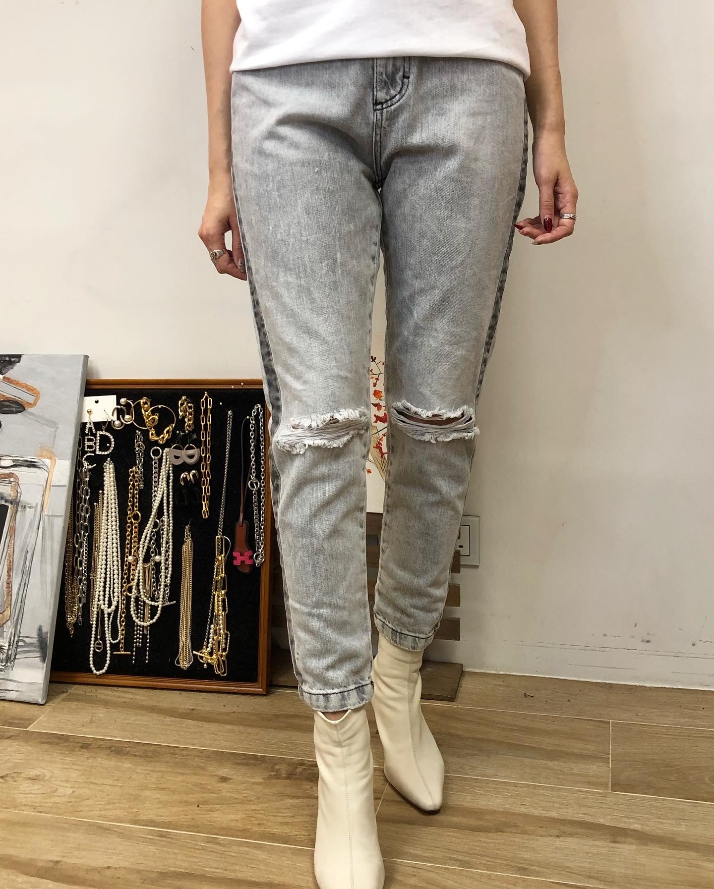 Italy 🇮🇹 Grey Denim Jeans