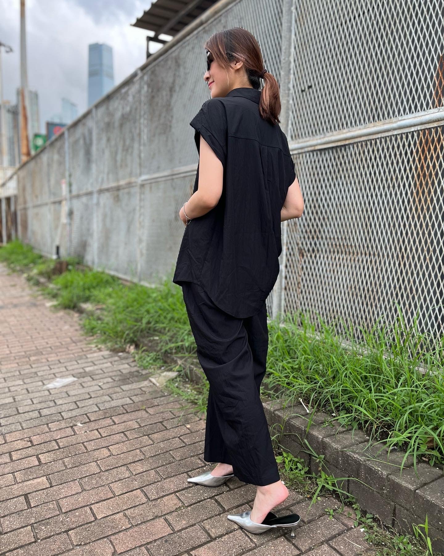 Black Causal Set Shirt and Pants