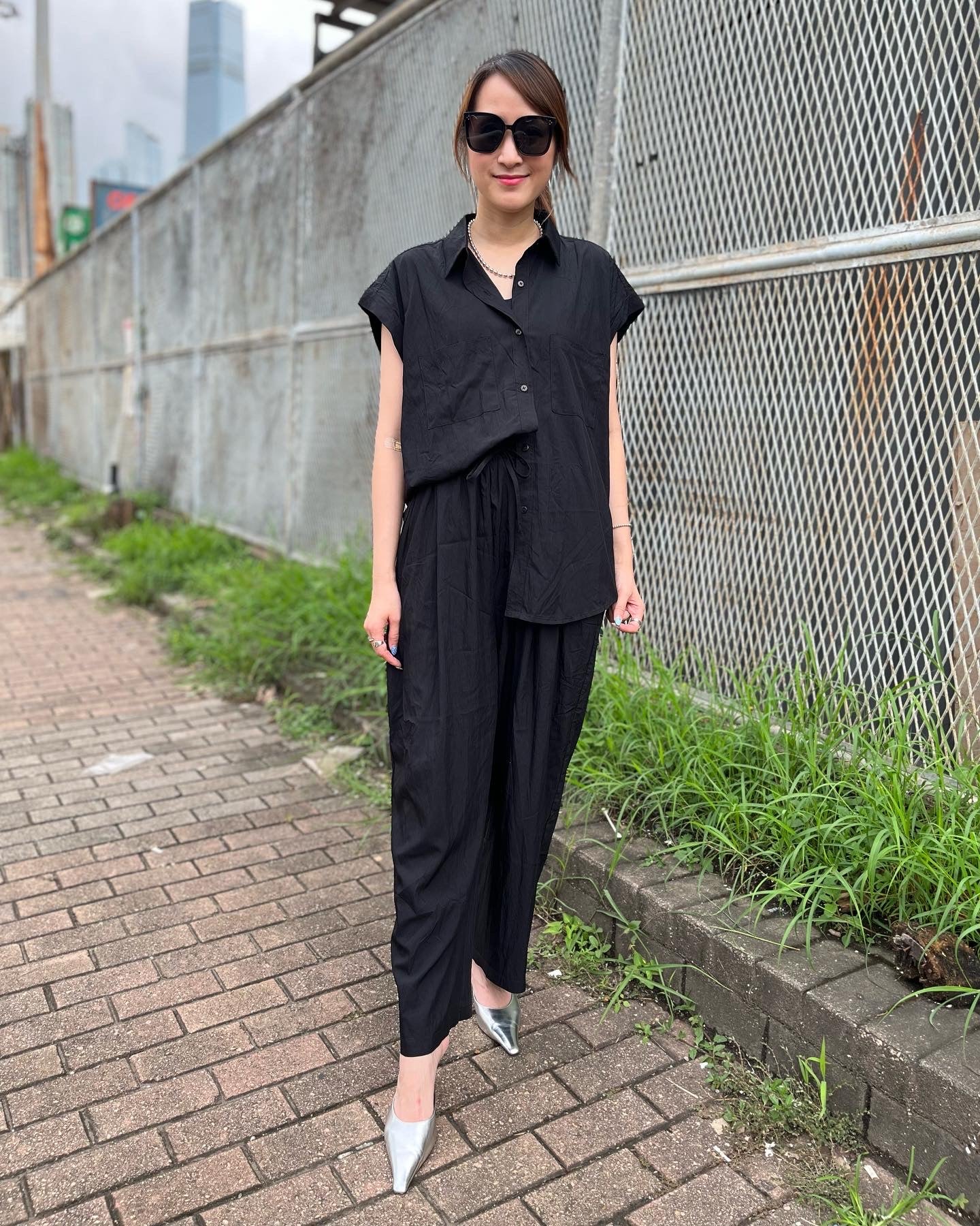 Black Causal Set Shirt and Pants