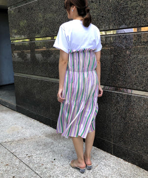 Purple Stripe 2 Ways Skirt