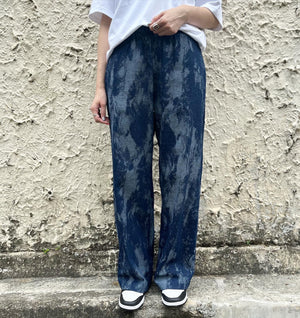 Washed Pattern Jeans