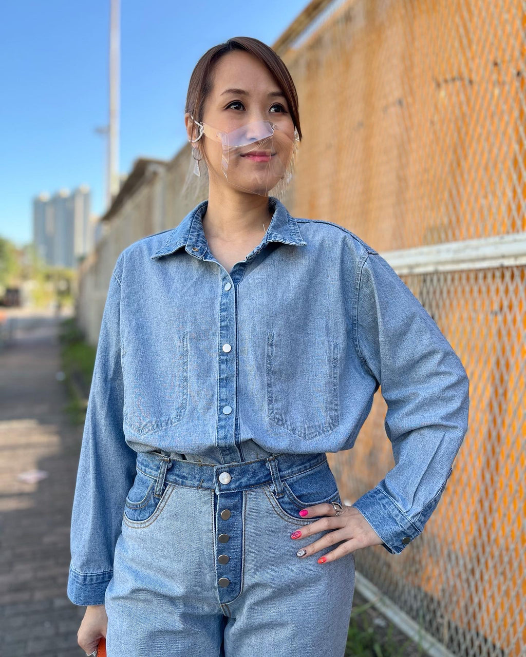 Denim Reversible Top