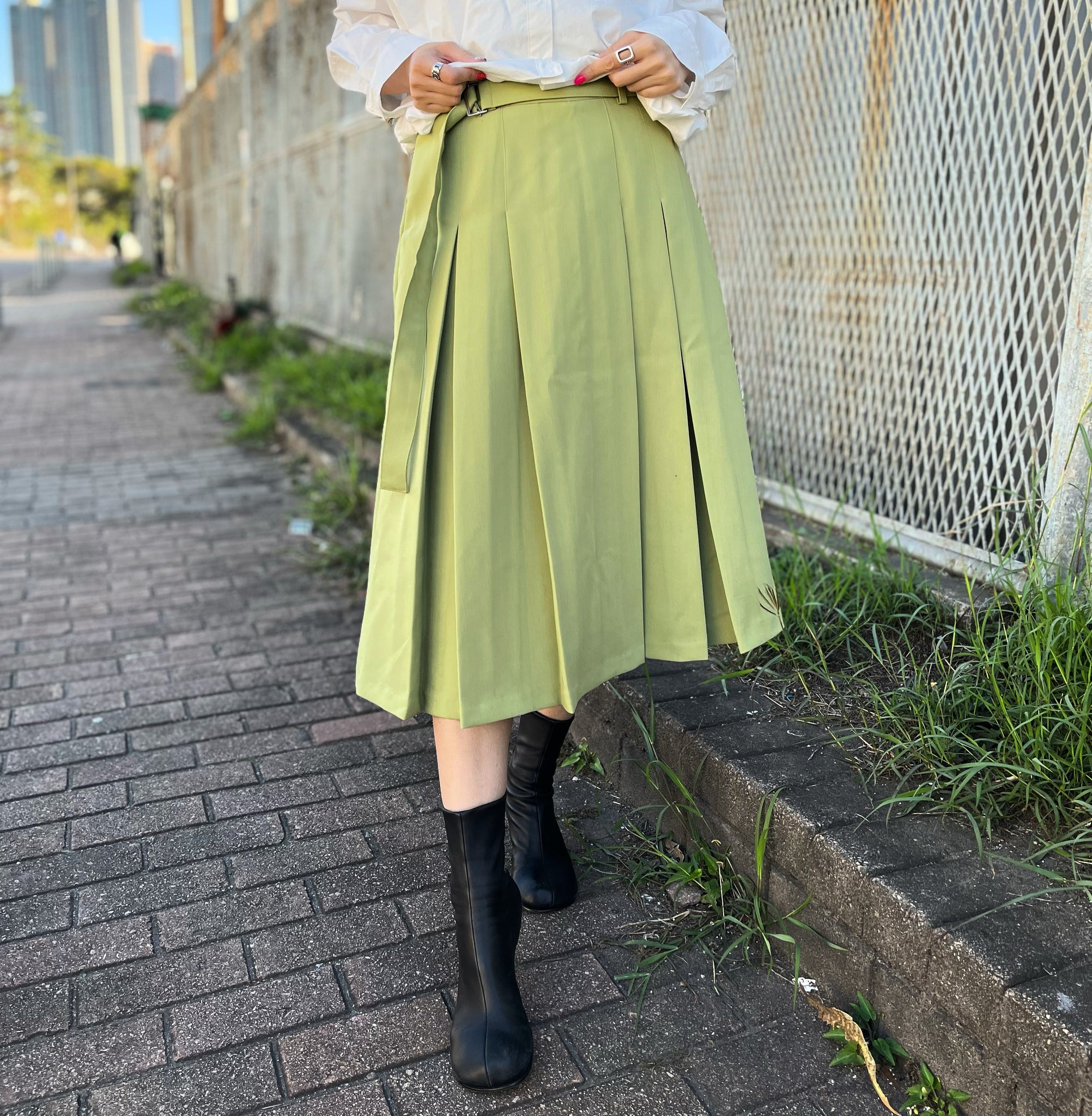 Spring Green Skirt